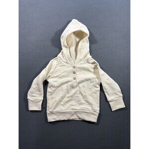 NWT Childhoods Clothing Toddler 2T Ivory Pullover Hoodie Pouch Pocket USA